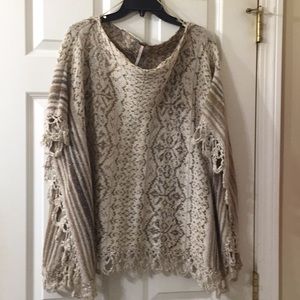 Free People Cape Sweater